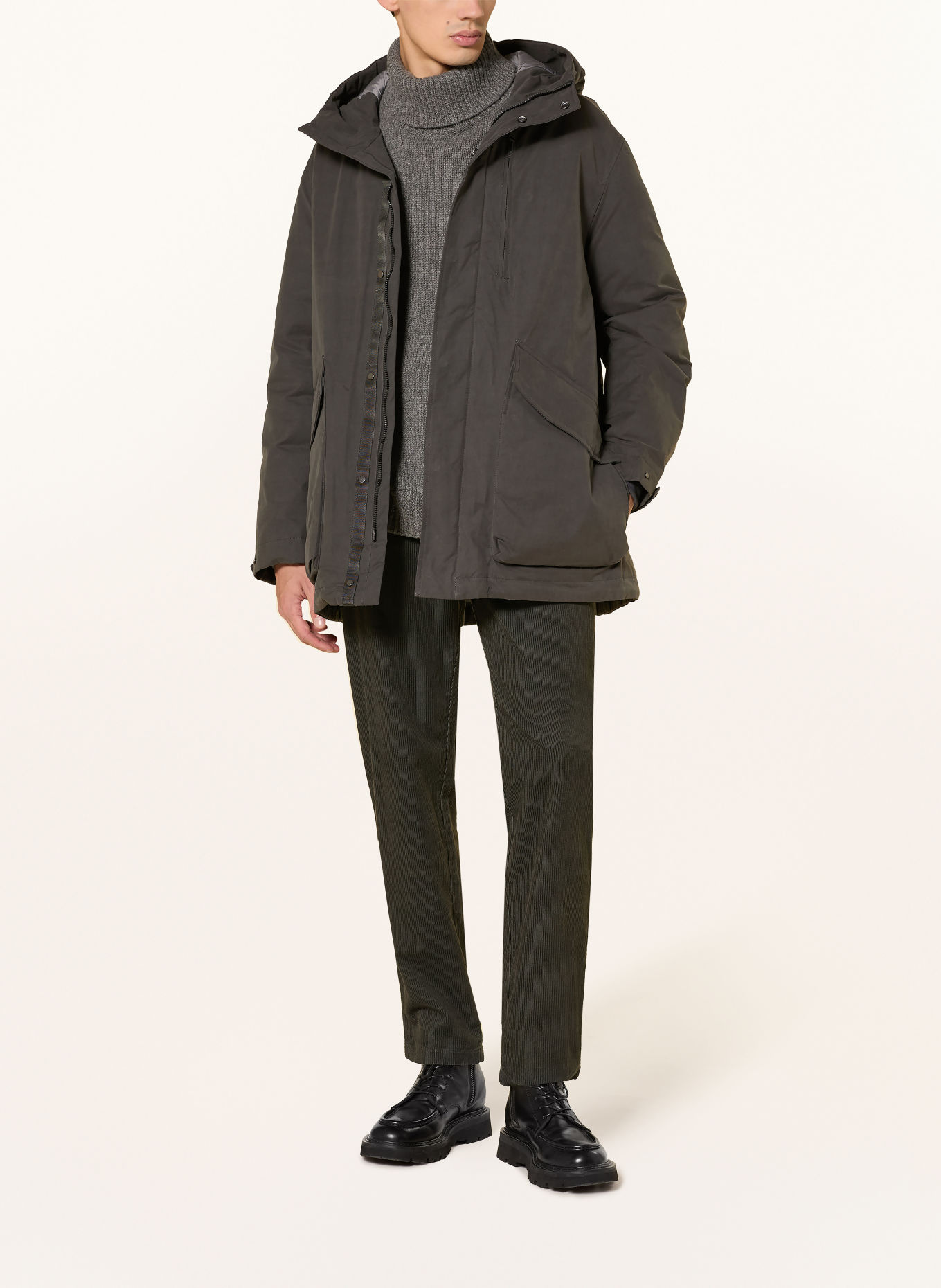 DUNO Dunparkas HOSHI LEVANTO: GRÅ
