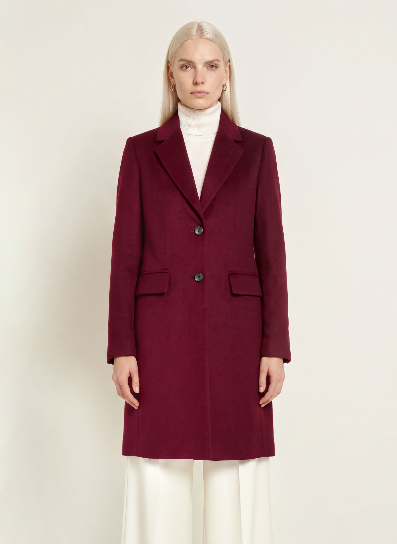 Phase Eight Manteau LYDIA: ROUGE FONCÉ