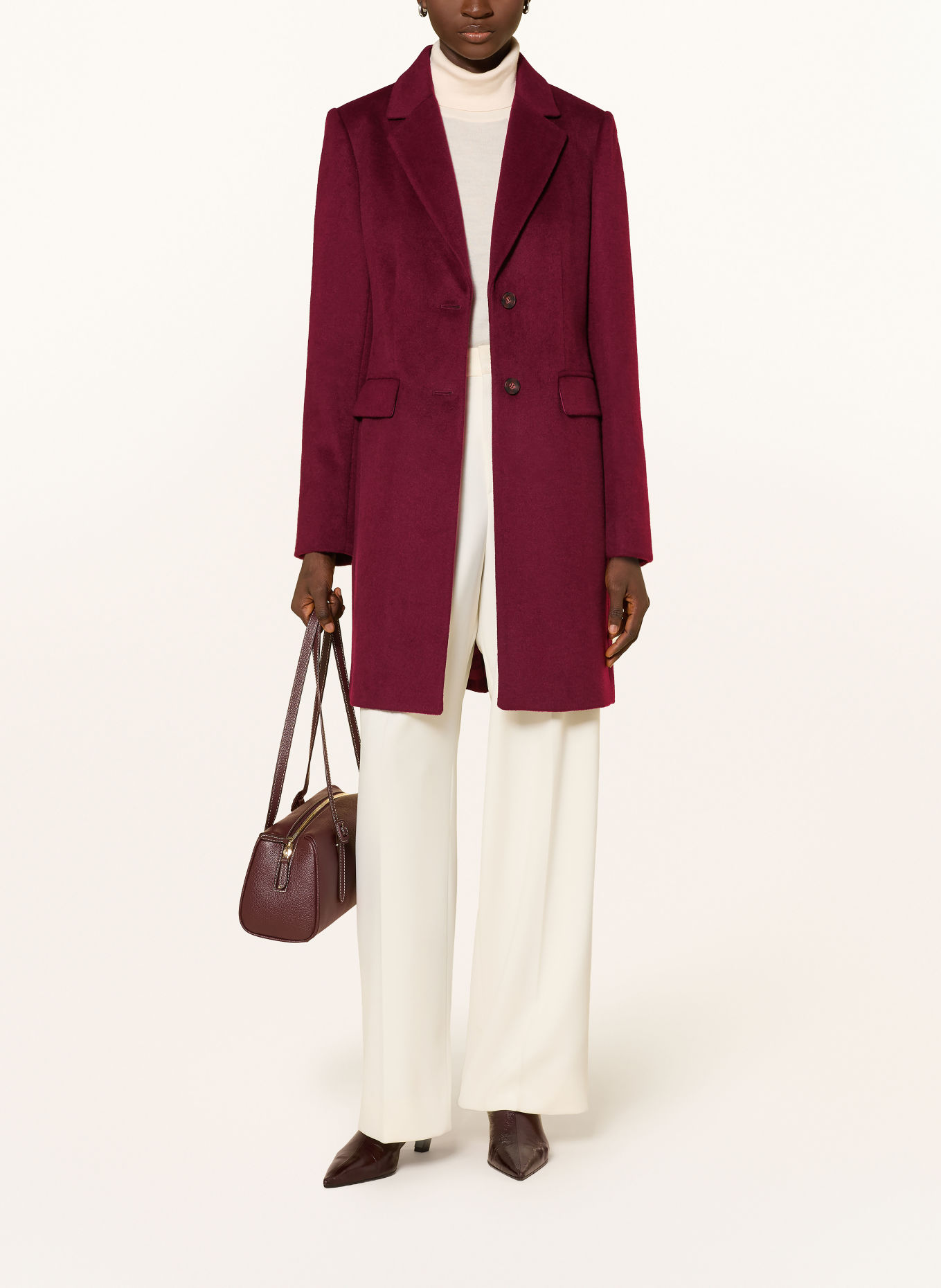 Phase Eight Manteau LYDIA: ROUGE FONCÉ