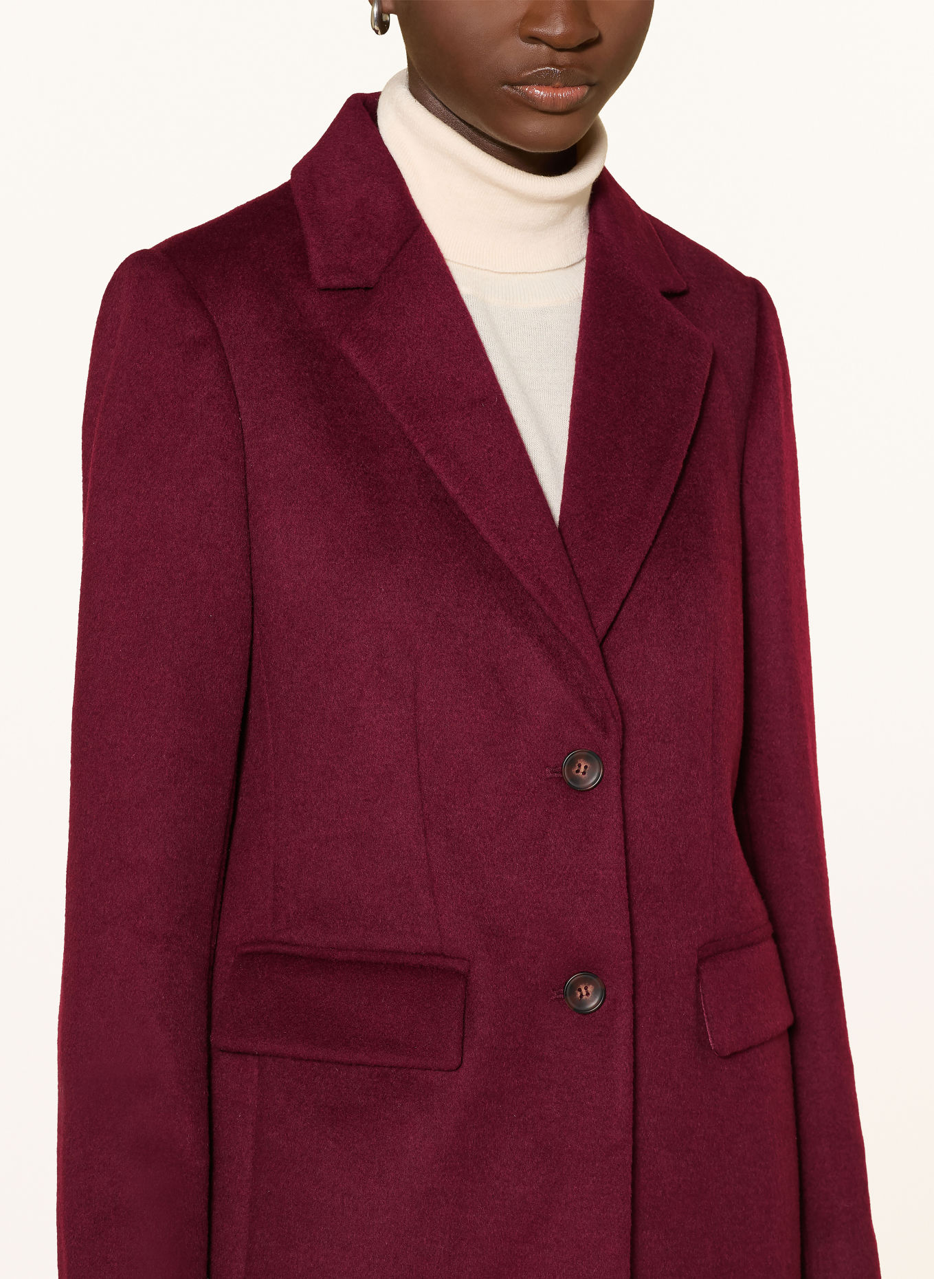 Phase Eight Manteau LYDIA: ROUGE FONCÉ