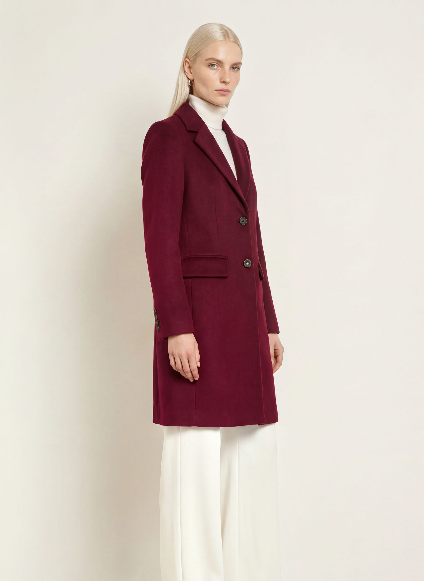Phase Eight Manteau LYDIA: ROUGE FONCÉ