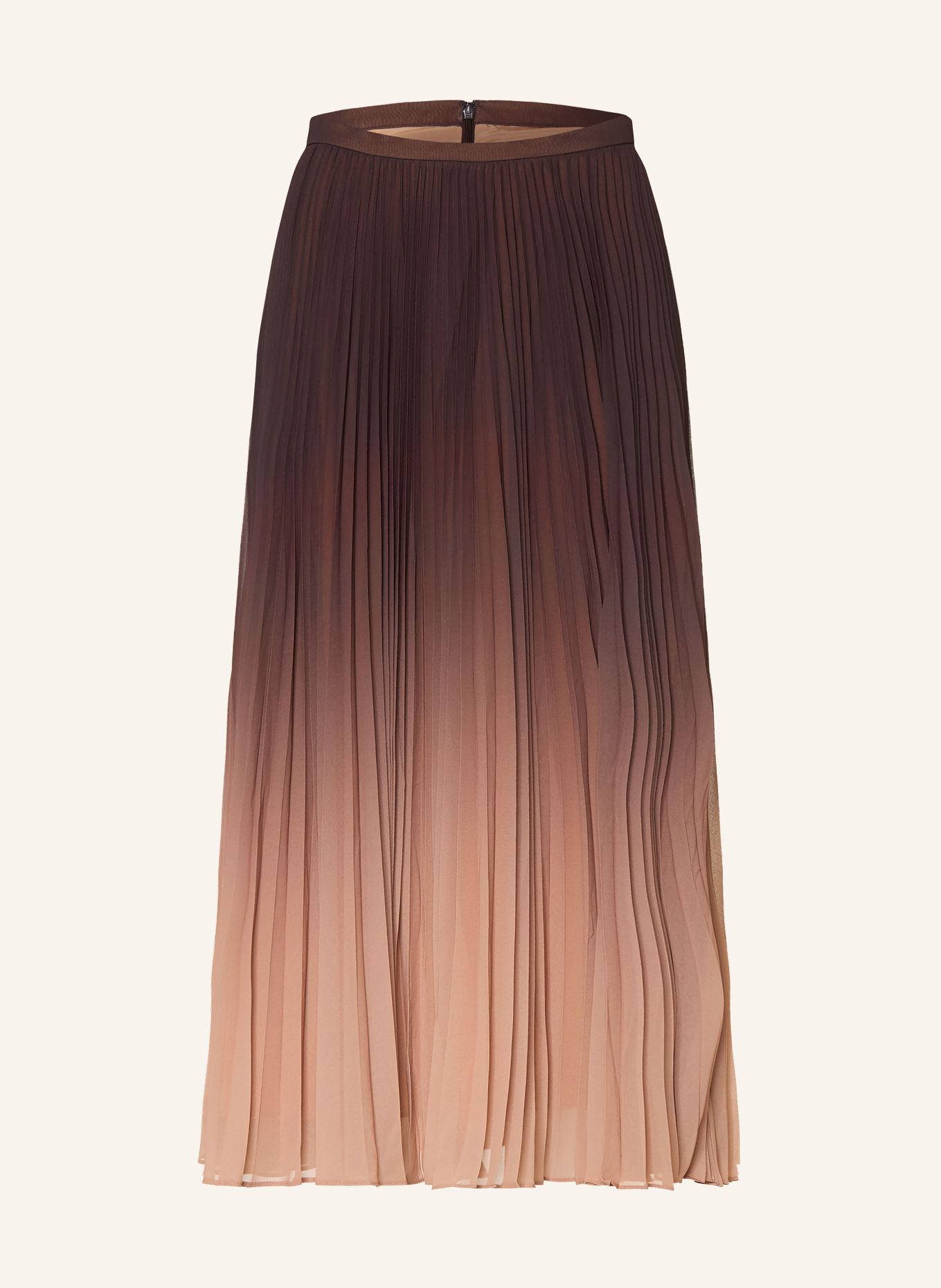 Phase Eight Plooirok TALLULAH: MARRON FONCÉ / CAMEL / BRUIN