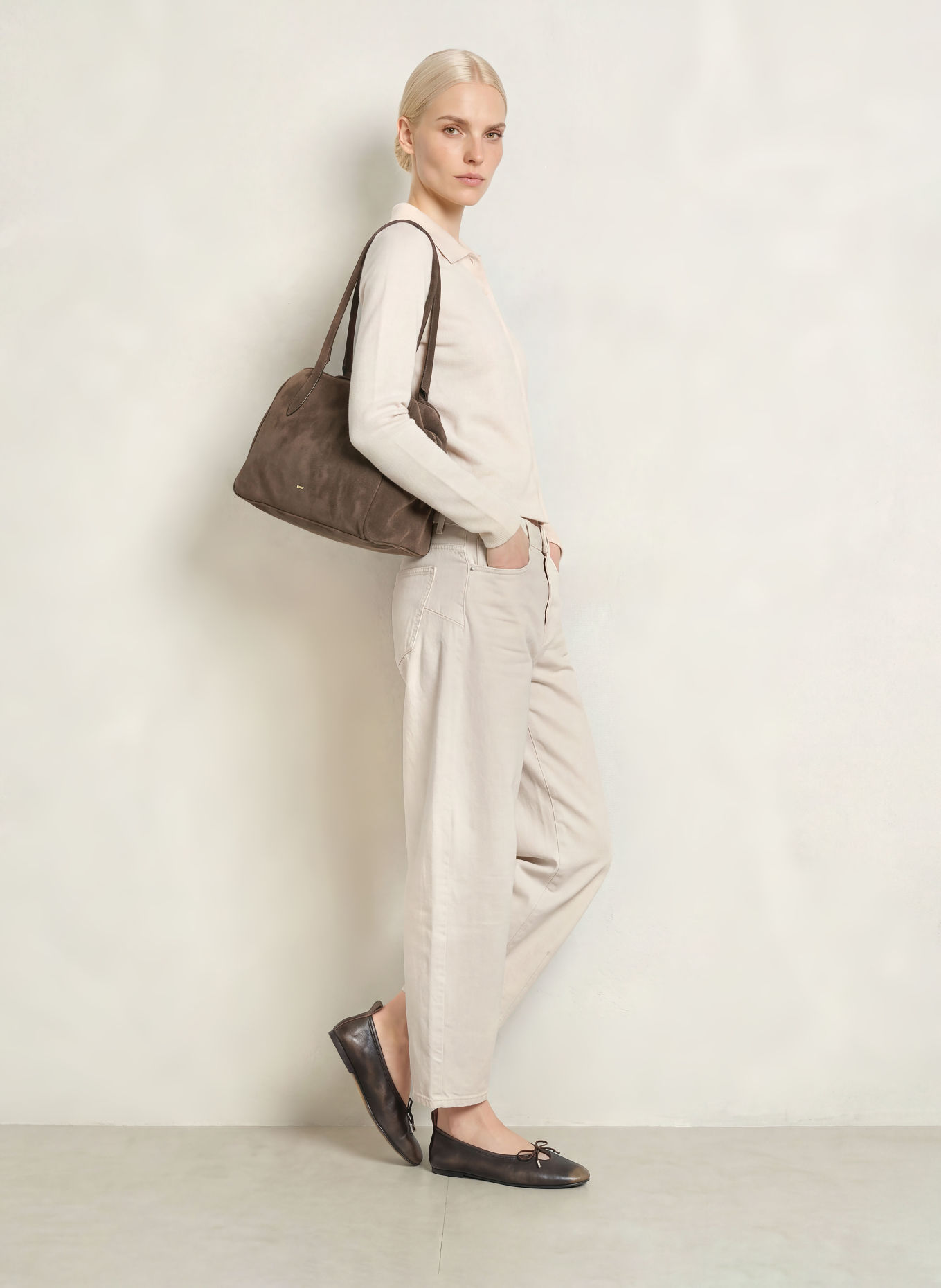 OPUS Jean barrel LOLAH NATURAL: 1006 soft cream