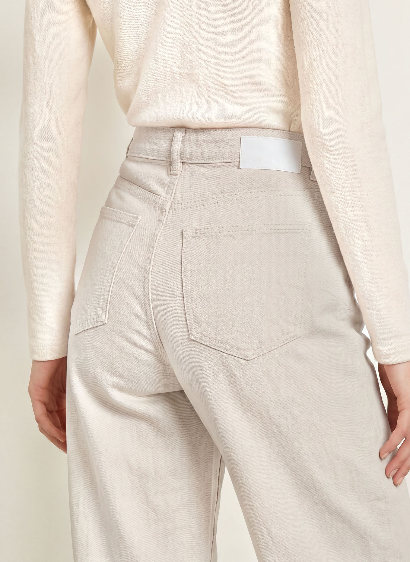 OPUS Jean barrel LOLAH NATURAL: 1006 soft cream