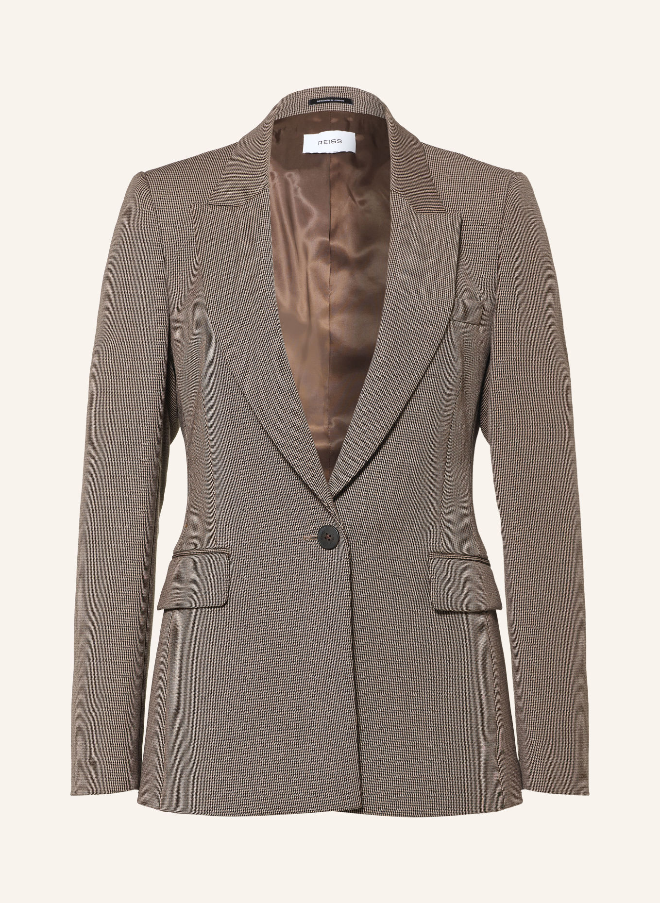 REISS Blazer GABI: NOIR / BEIGE