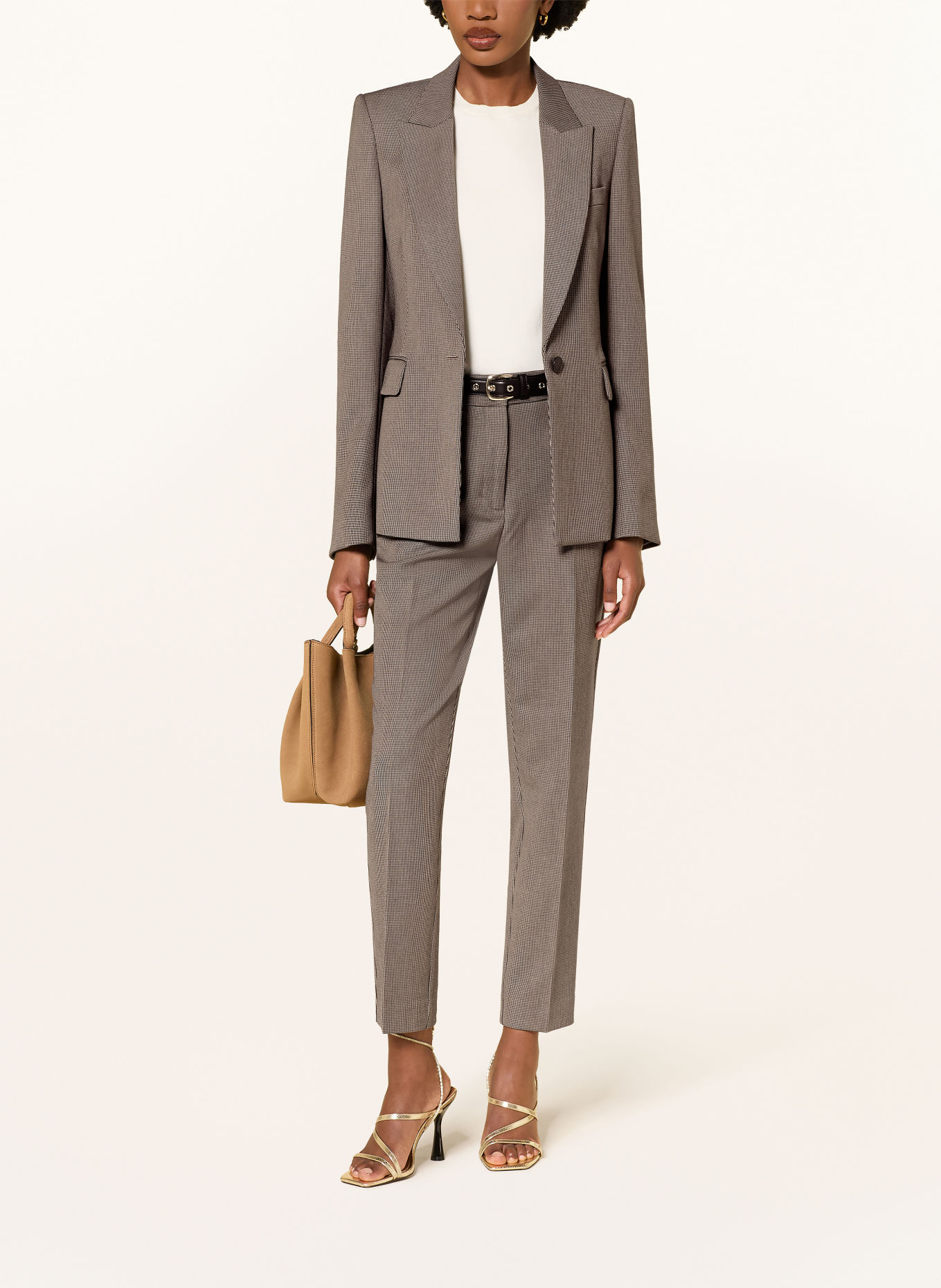 REISS Blazer GABI: NOIR / BEIGE