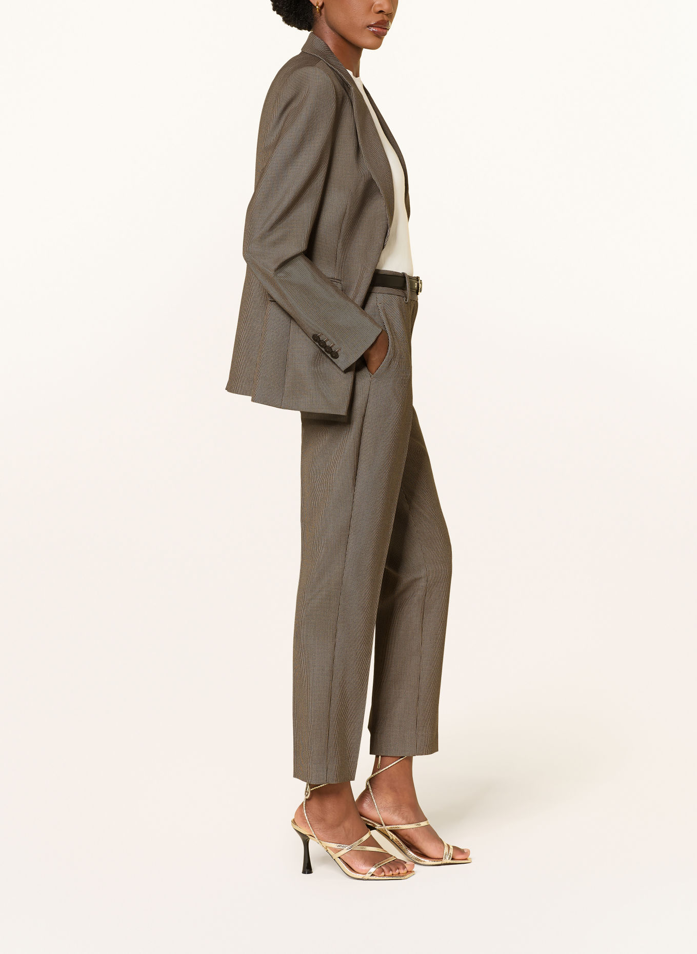 REISS Hose GABI: SCHWARZ / TAUPE