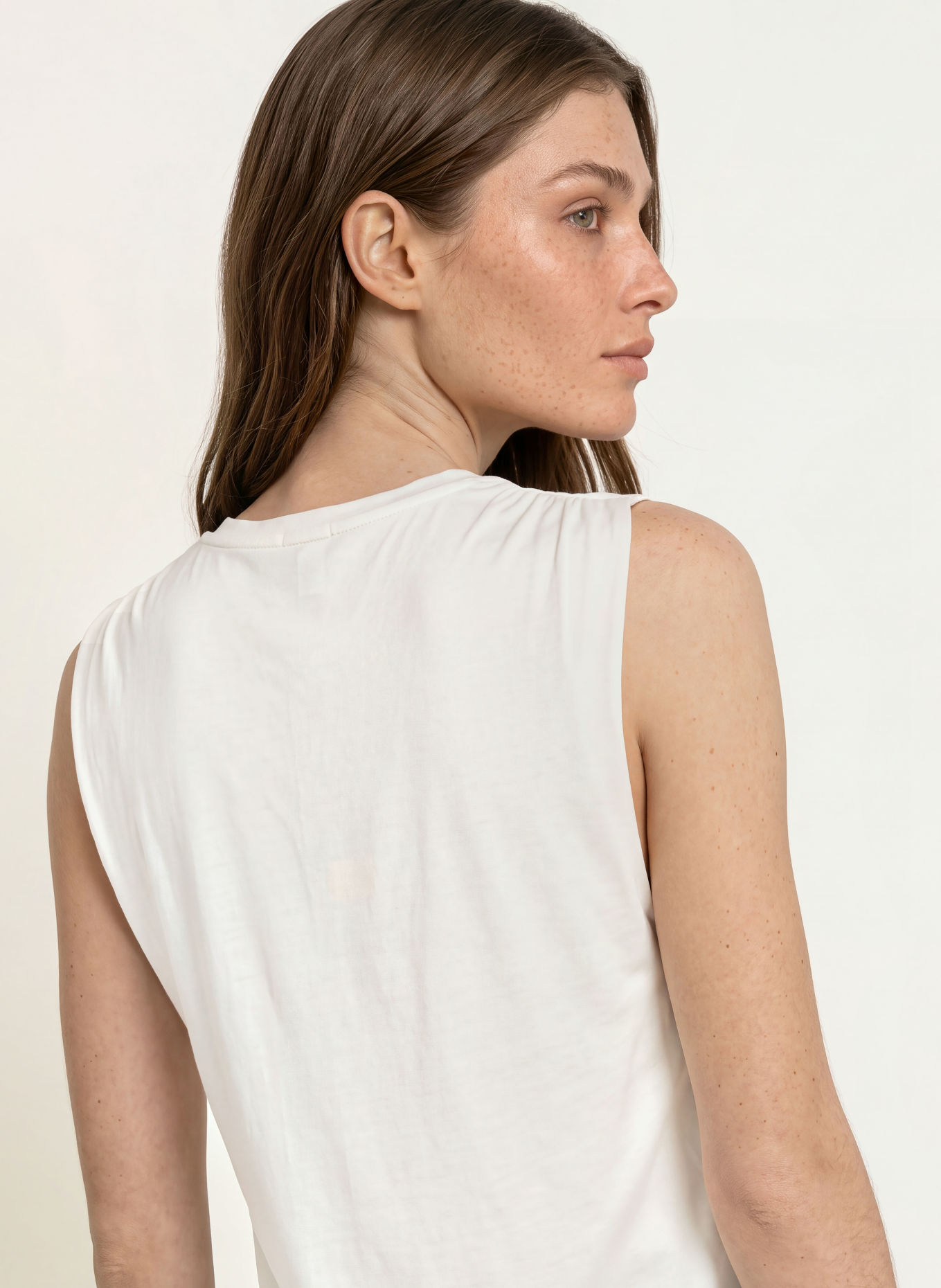 REISS Top RENITA met zijde in de materiaalmix: WIT