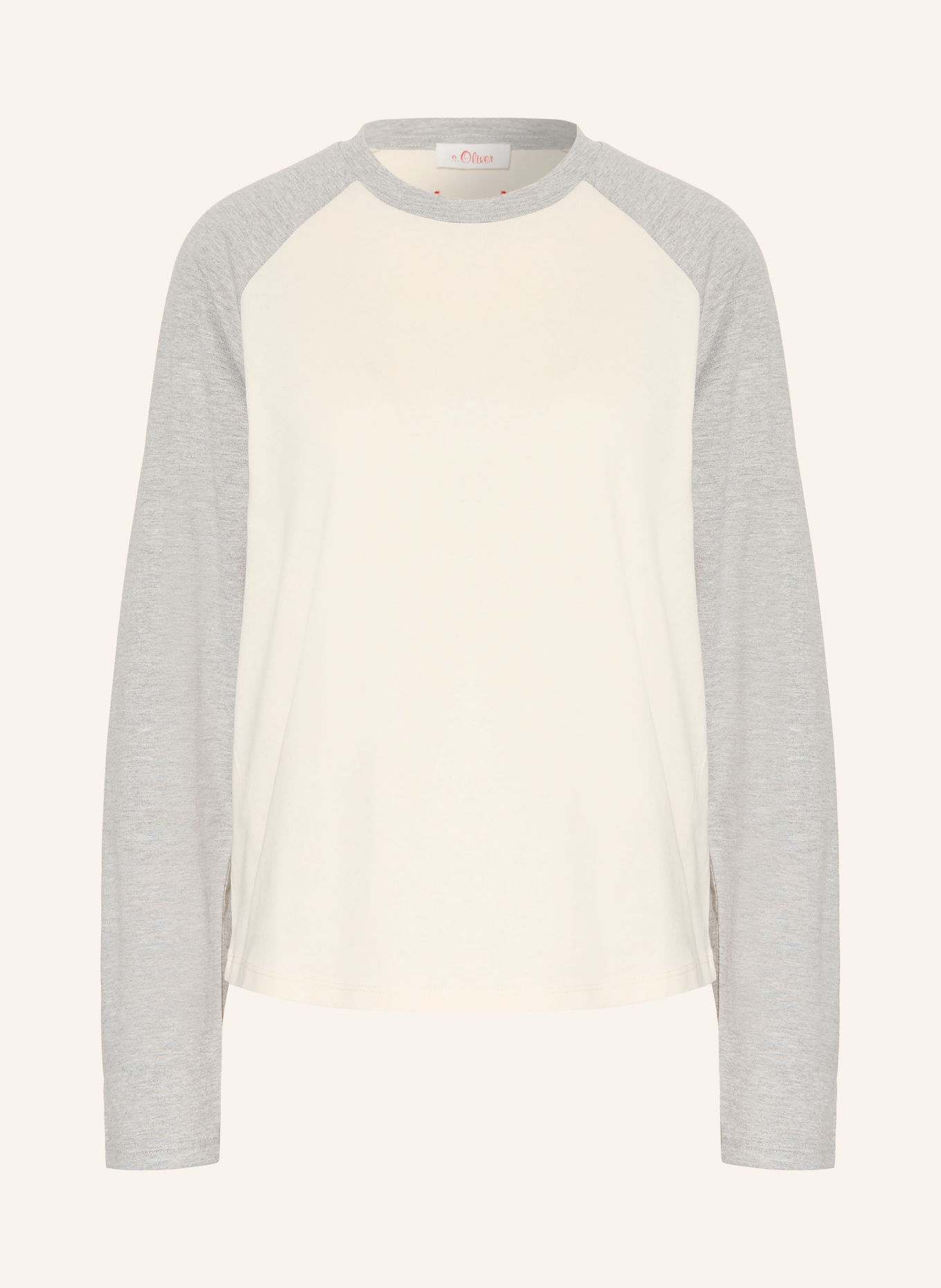 s.Oliver Longsleeve: CREME / GRAU