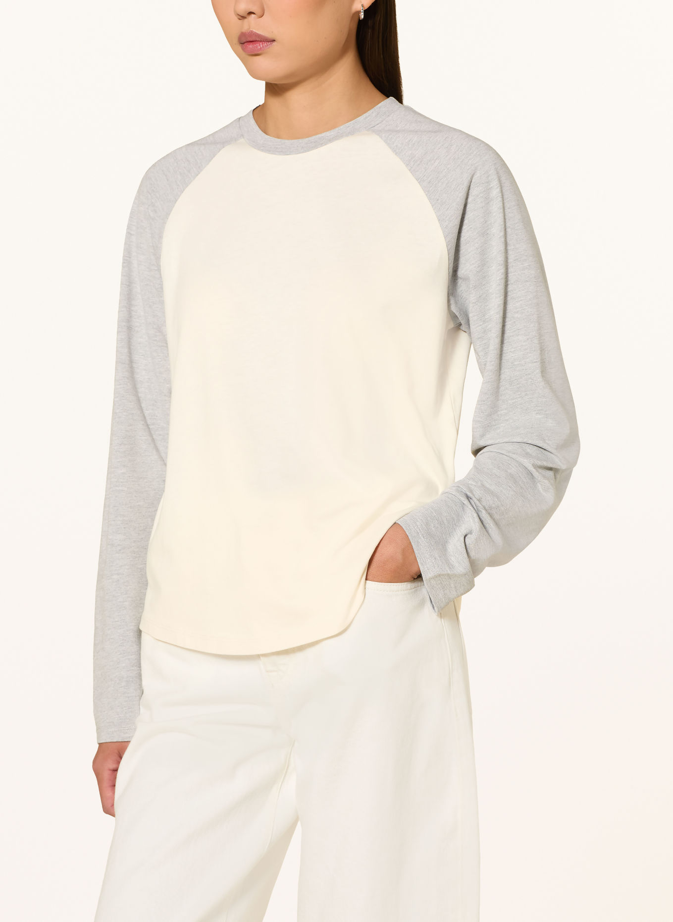 s.Oliver Longsleeve: CREME / GRAU