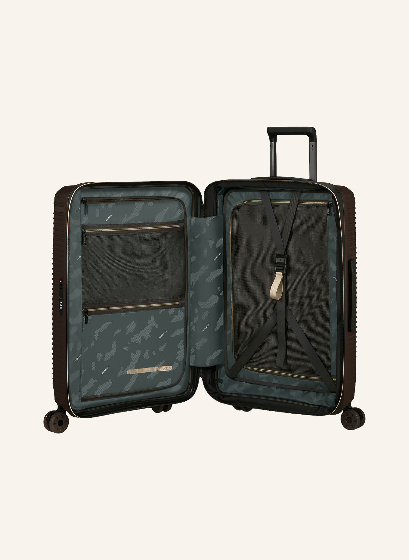 Samsonite Valise à roulettes SPINNER PRODIVER: MARRON FONCÉ