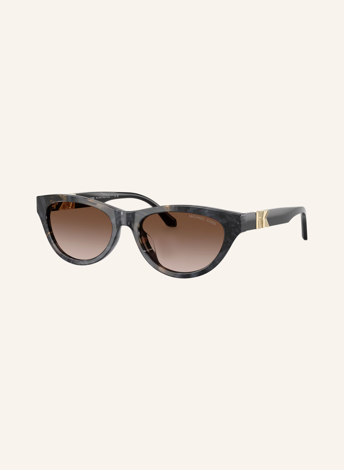 MICHAEL KORS Solbrille MK2293U: BLACL CAMO TORTOISE/BRUN GRADIENT