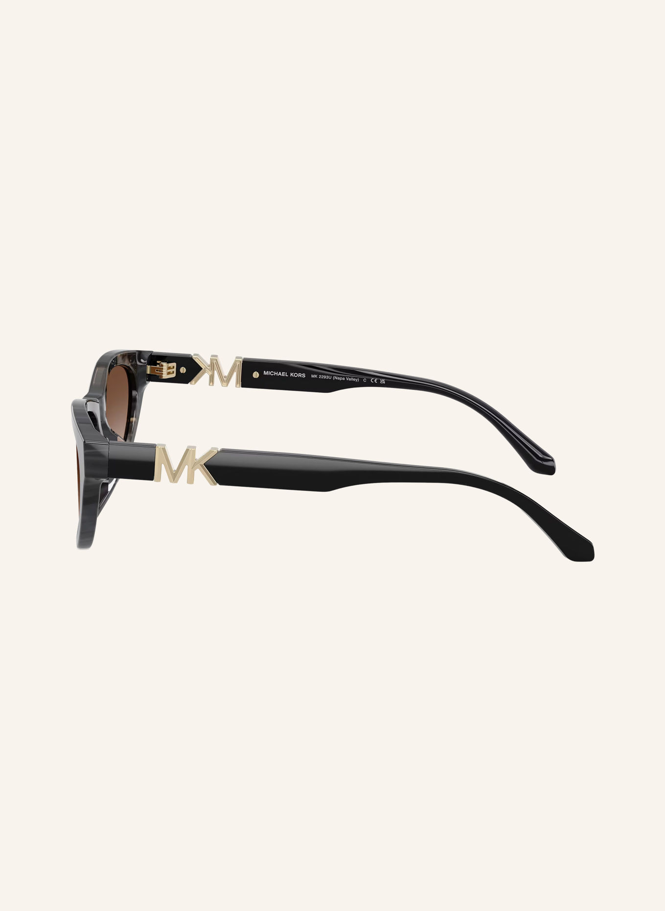 MICHAEL KORS Solbrille MK2293U: BLACL CAMO TORTOISE/BRUN GRADIENT
