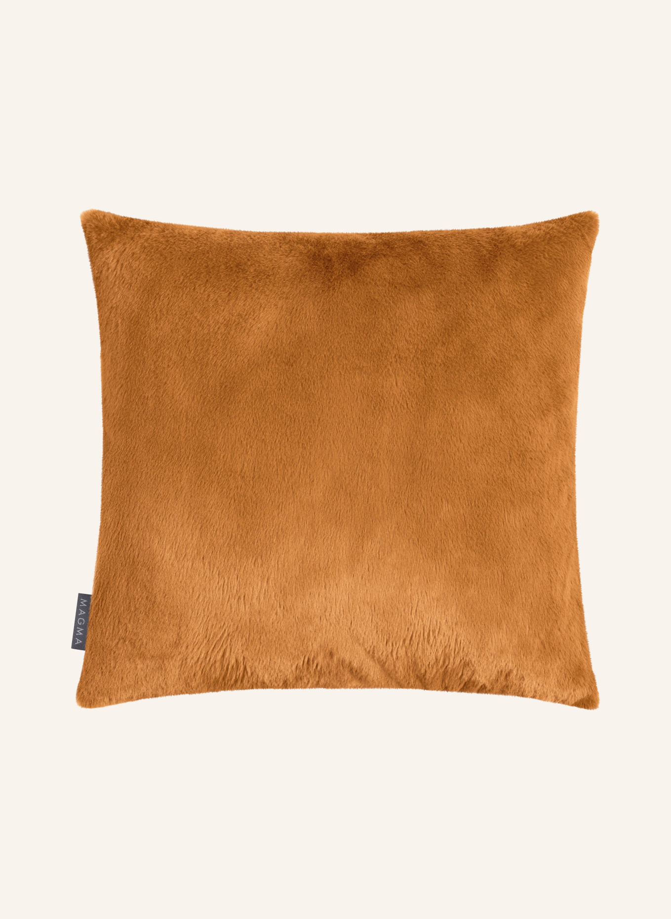 MAGMA DOG MIX Decorative cushion cover with Faux Fur: GREEN / BEIGE / GRAY