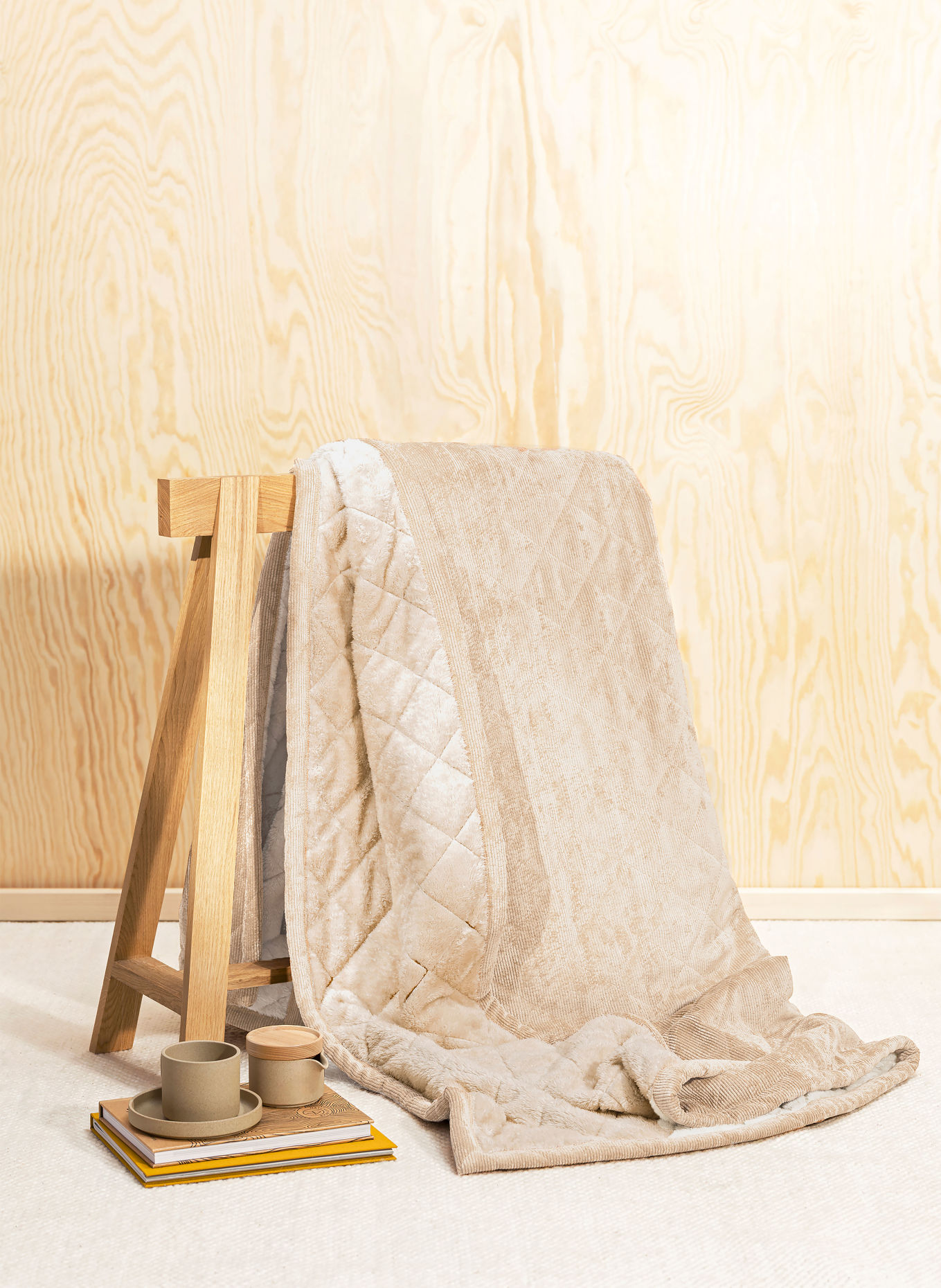 MAGMA Plaid CHESTER zum Wenden: CREME