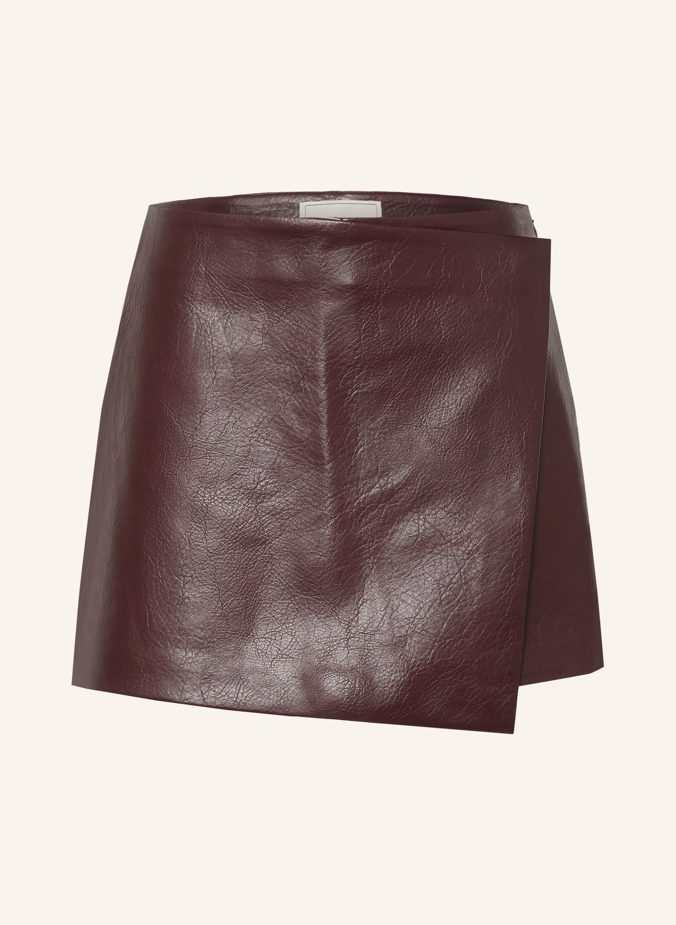 NEO NOIR Skort ELAYNE in Lederoptik: DUNKELROT