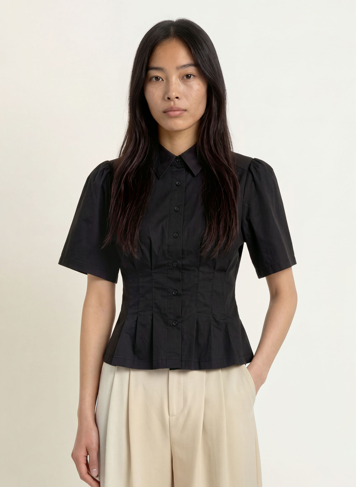 NEO NOIR Hemdbluse BALARA: SCHWARZ