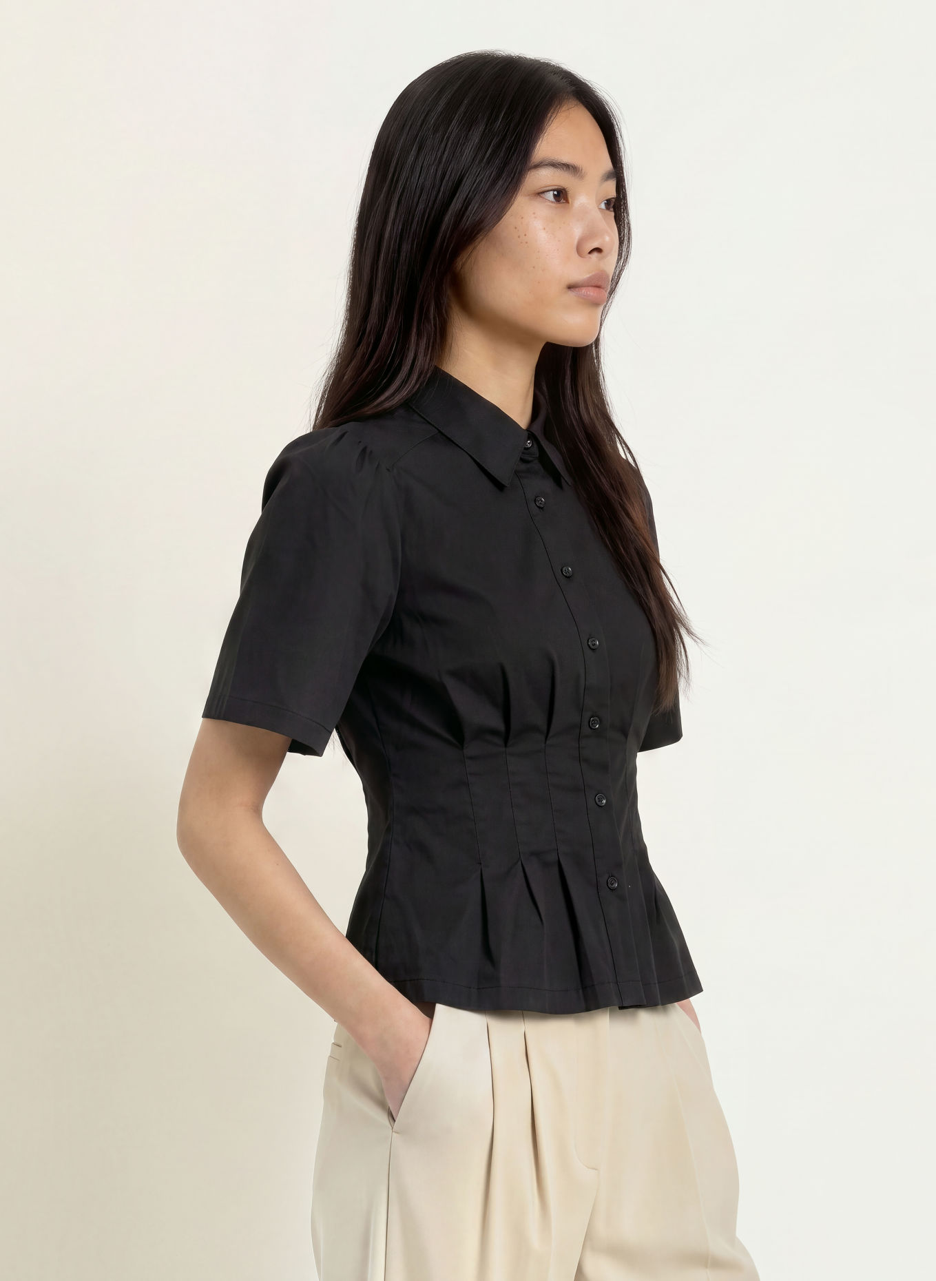 NEO NOIR Hemdbluse BALARA: SCHWARZ