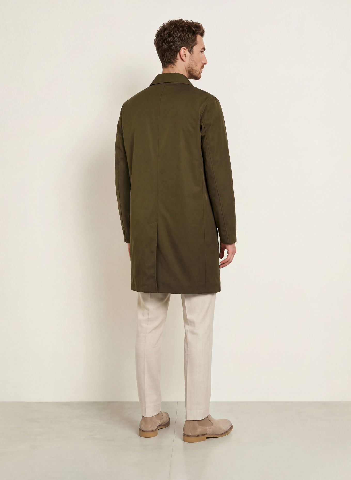 REISS LAWLEN Coat: OLIVE