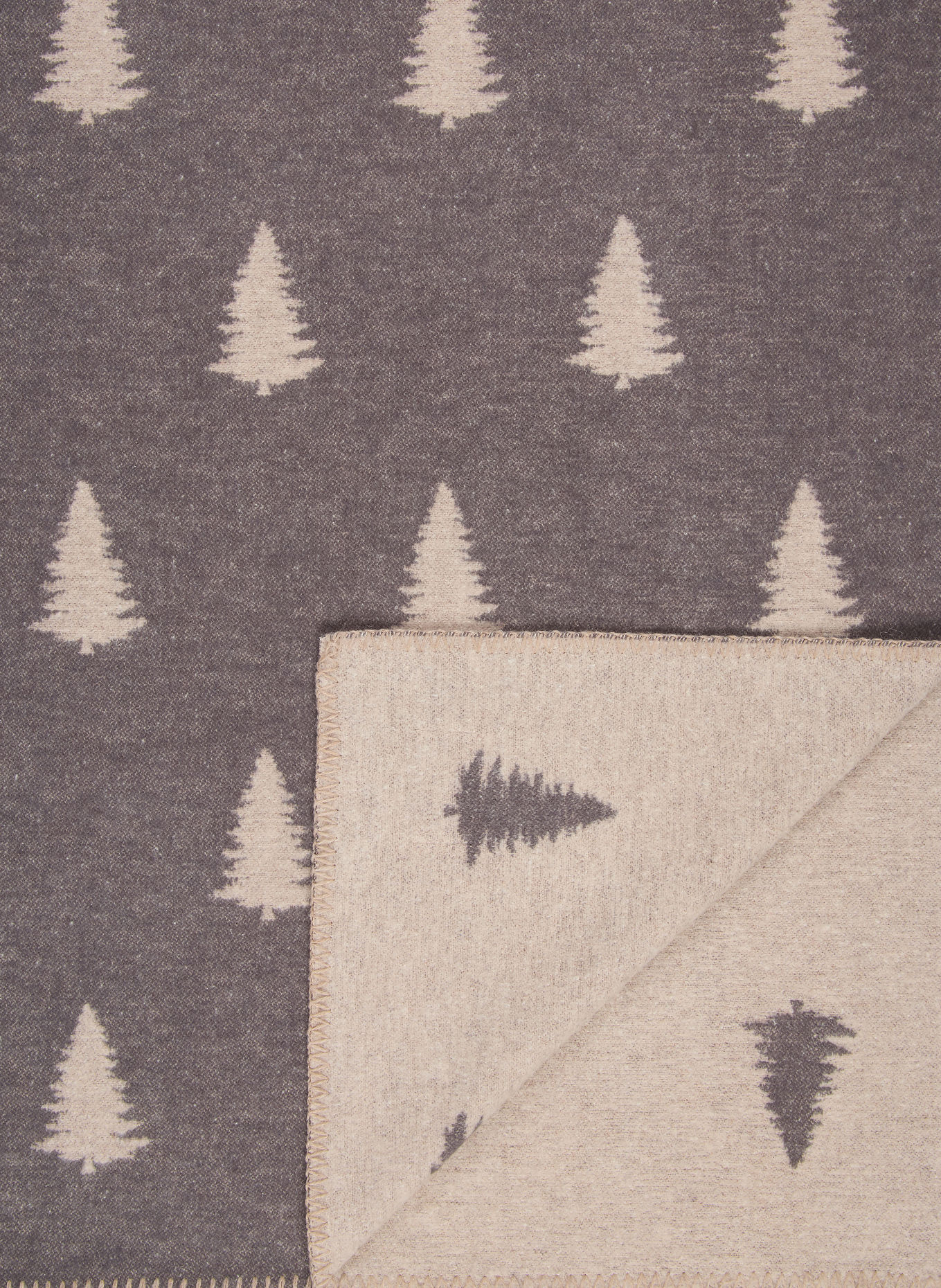 ESKIMO Throw PINA: DARK GRAY / CREAM
