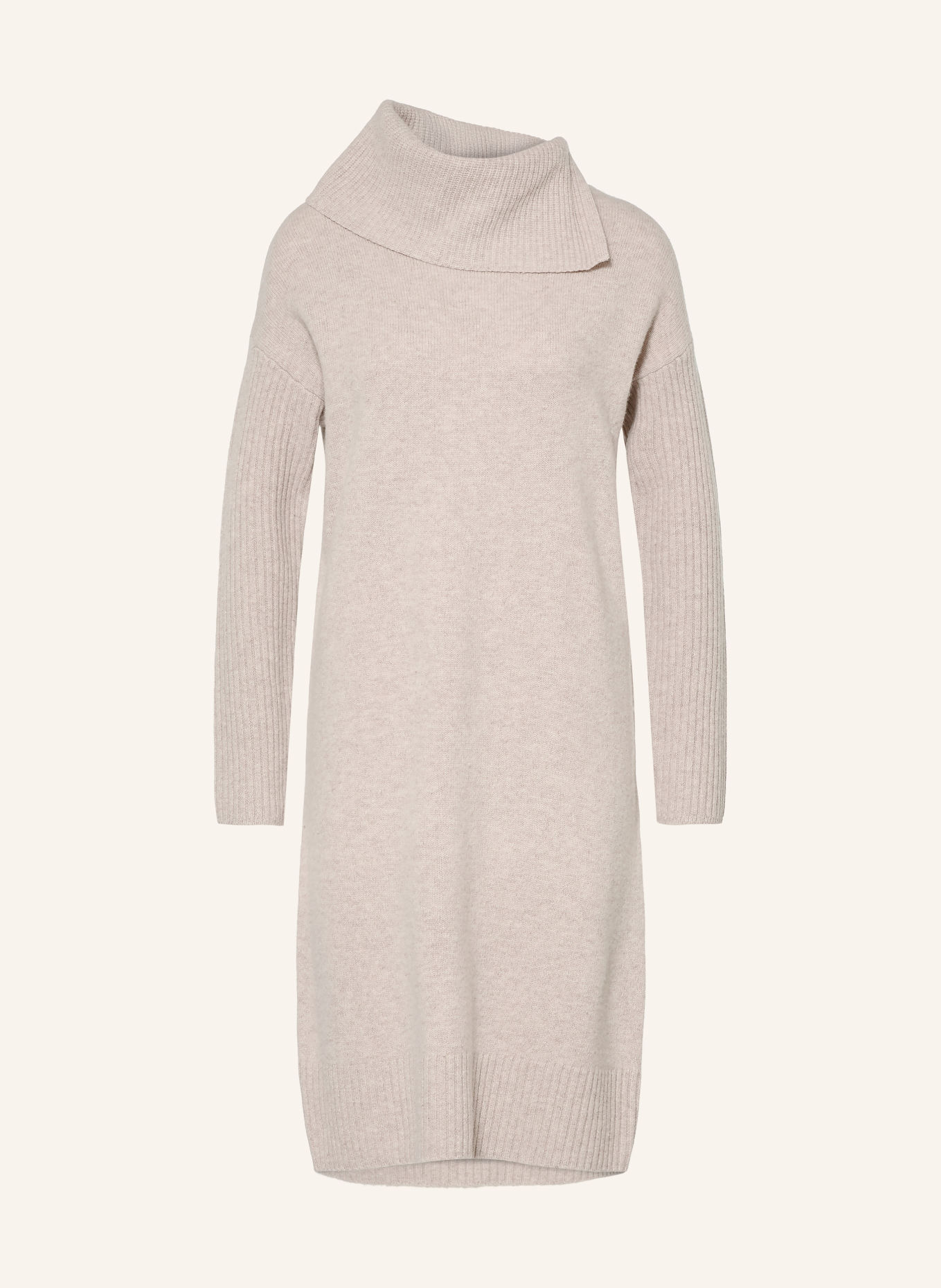 HOBBS IRENE Knit Dress with Merino Wool: BEIGE