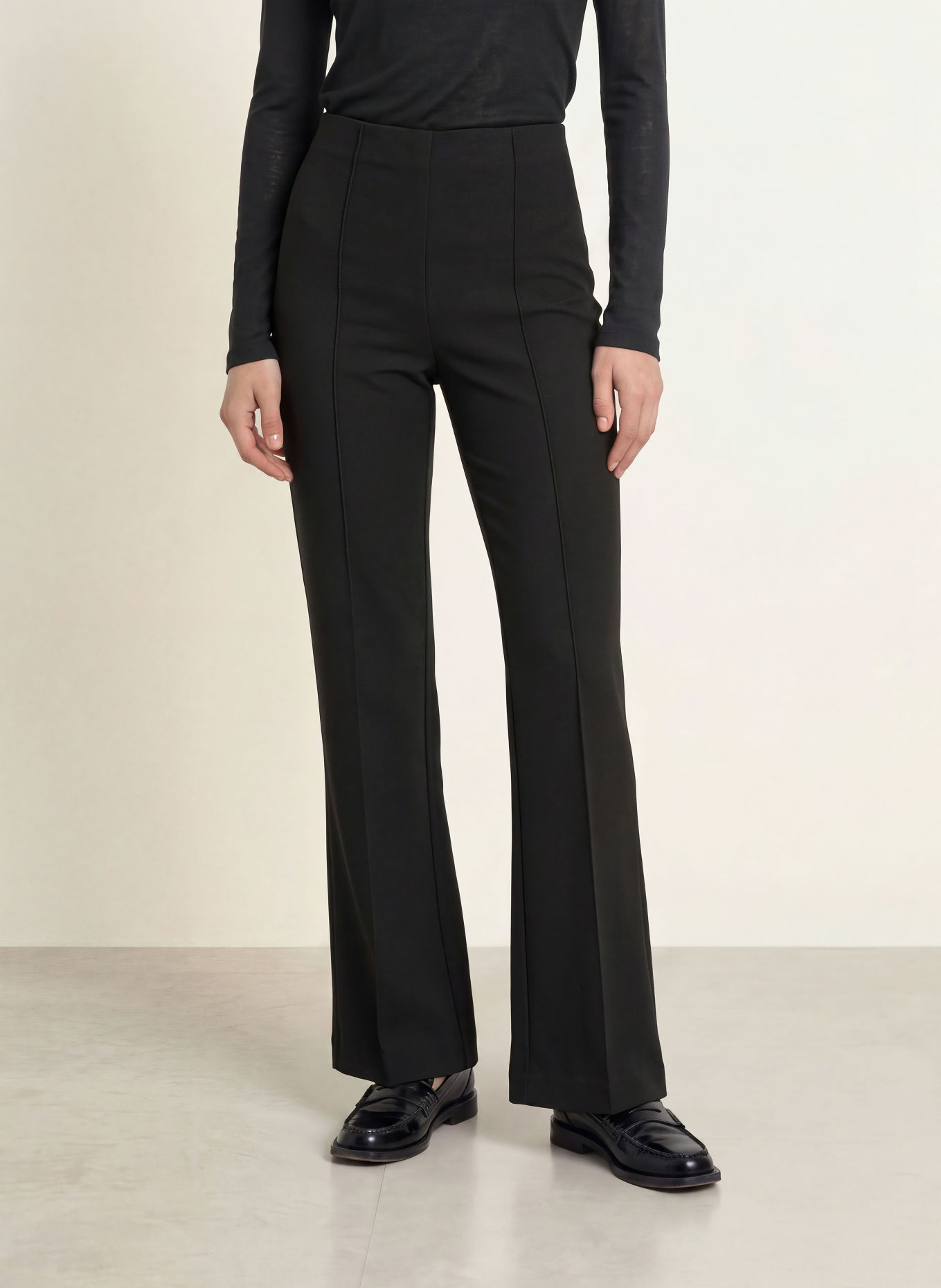 HOBBS Marlenehose PRIM aus Jersey: SCHWARZ