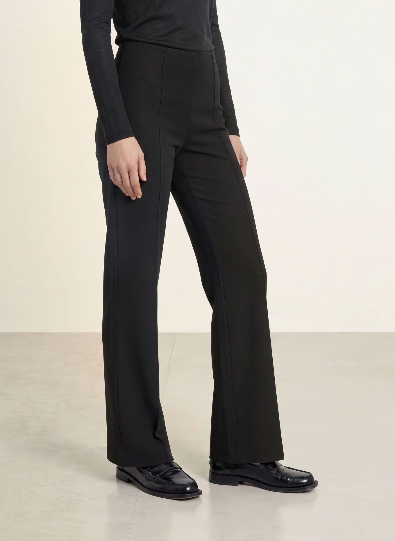 HOBBS Marlenehose PRIM aus Jersey: SCHWARZ