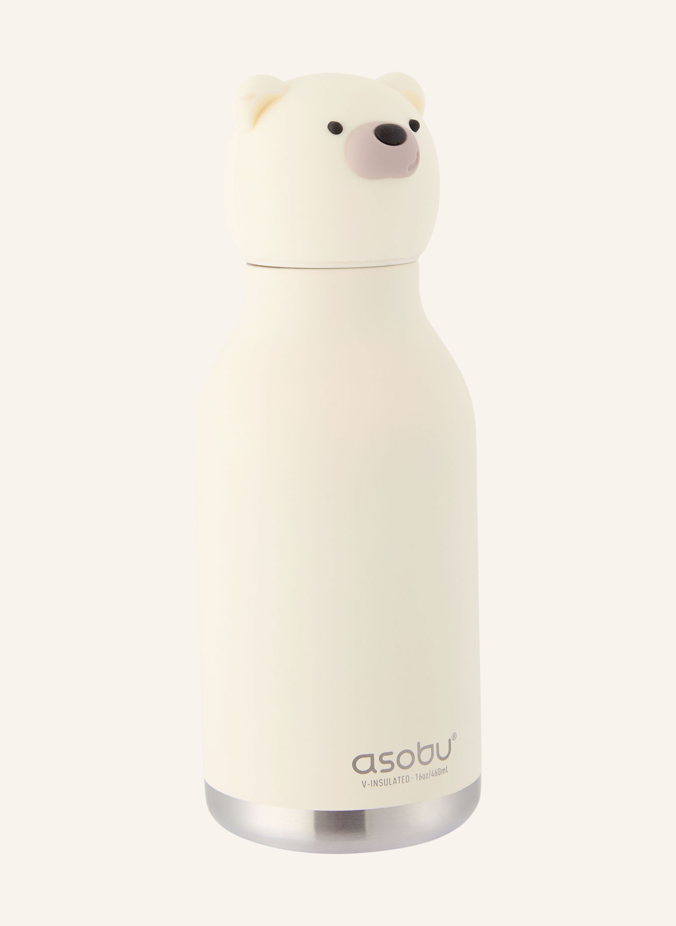 asobu Isolierflasche BESTIE: CREME / GRAU / SCHWARZ