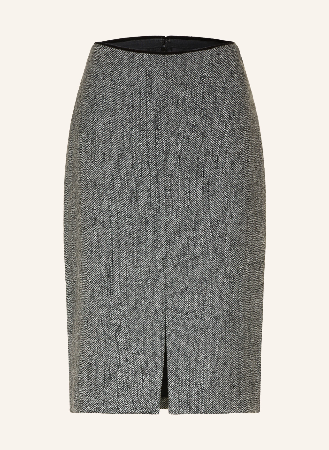 HOBBS Kjol DELPHINE: SVART / ECRU