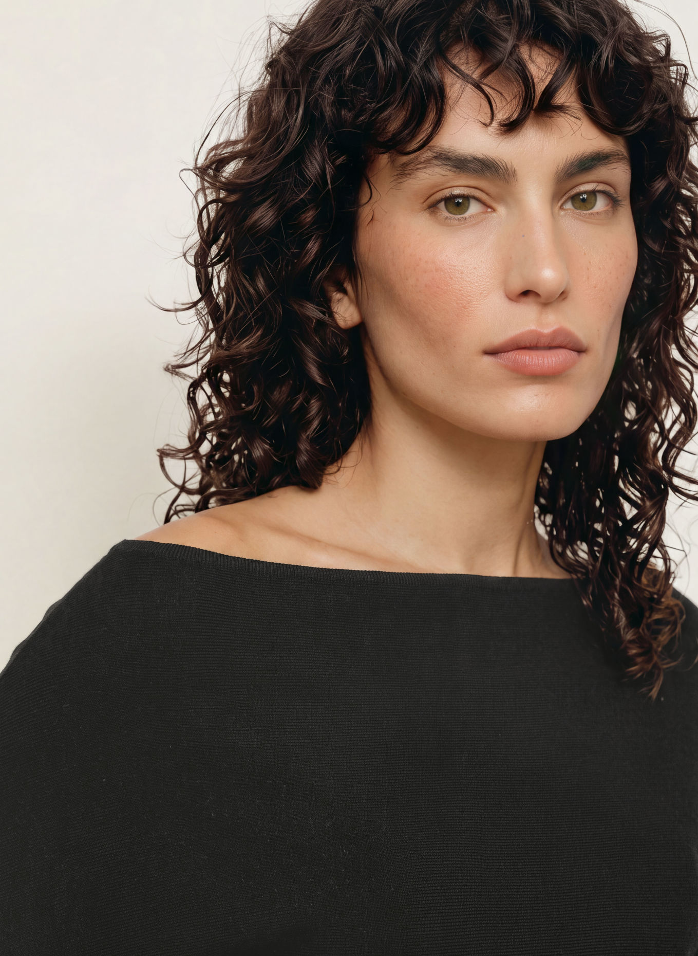 ALLSAINTS Strickkleid ELLIE mit 3/4-Arm: SCHWARZ