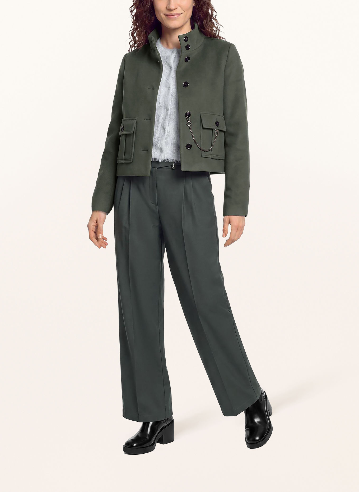 CARTOON Boxy jacket: KHAKI