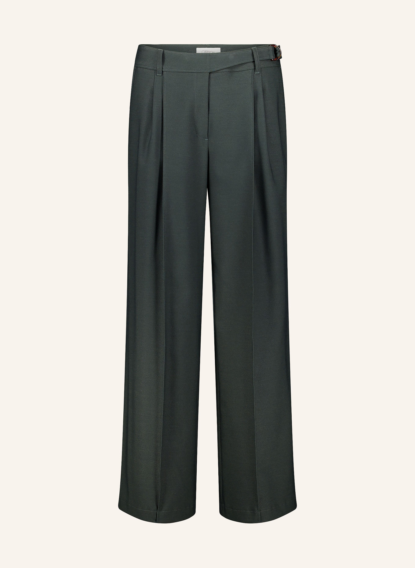 CARTOON Wide-leg trousers: DARK GREEN