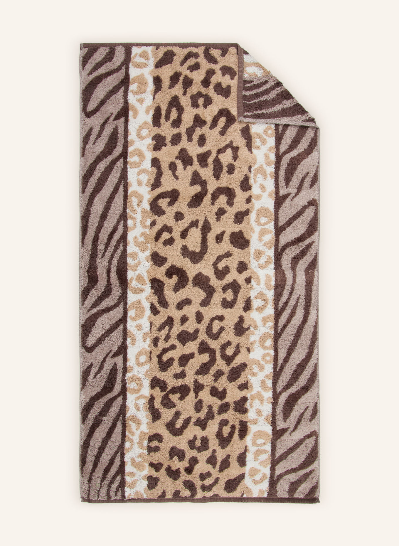 Cawö Handdoek: BEIGE / CRÈME / TAUPE