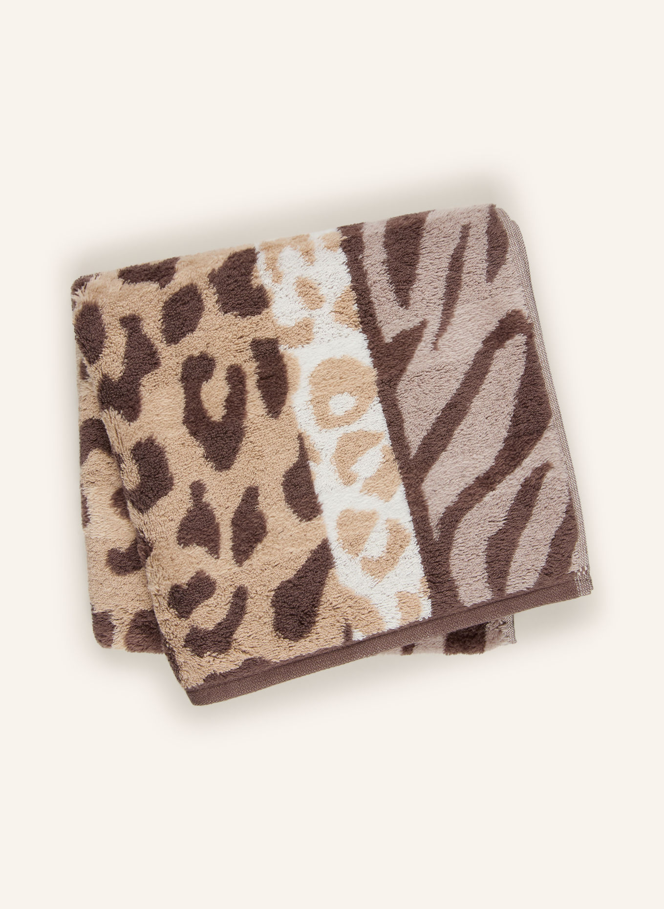 Cawö Handdoek: BEIGE / CRÈME / TAUPE