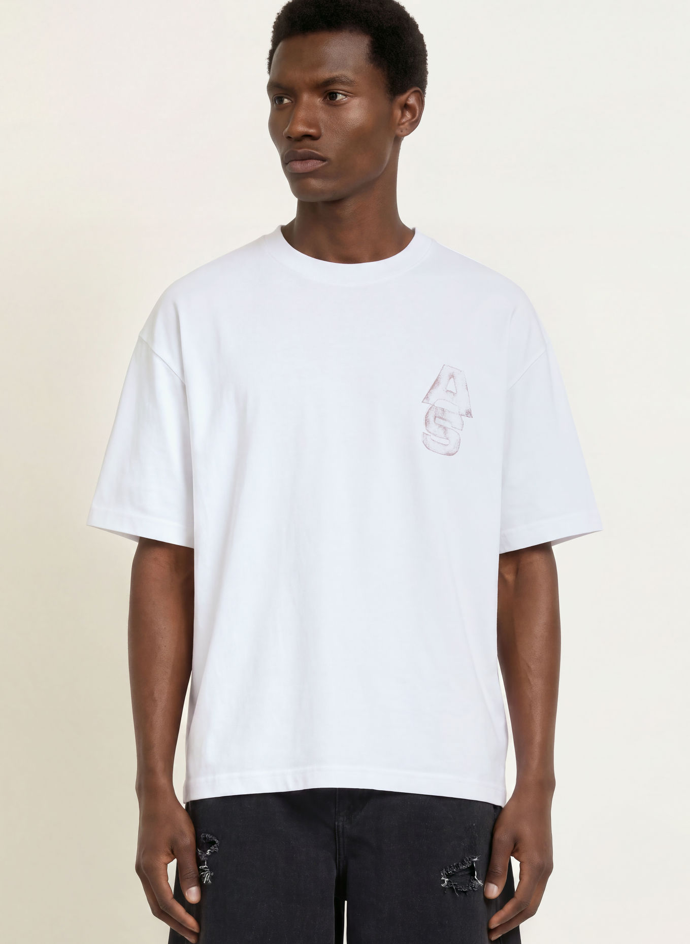 ALLSAINTS ROLLER T-shirt: ECRU