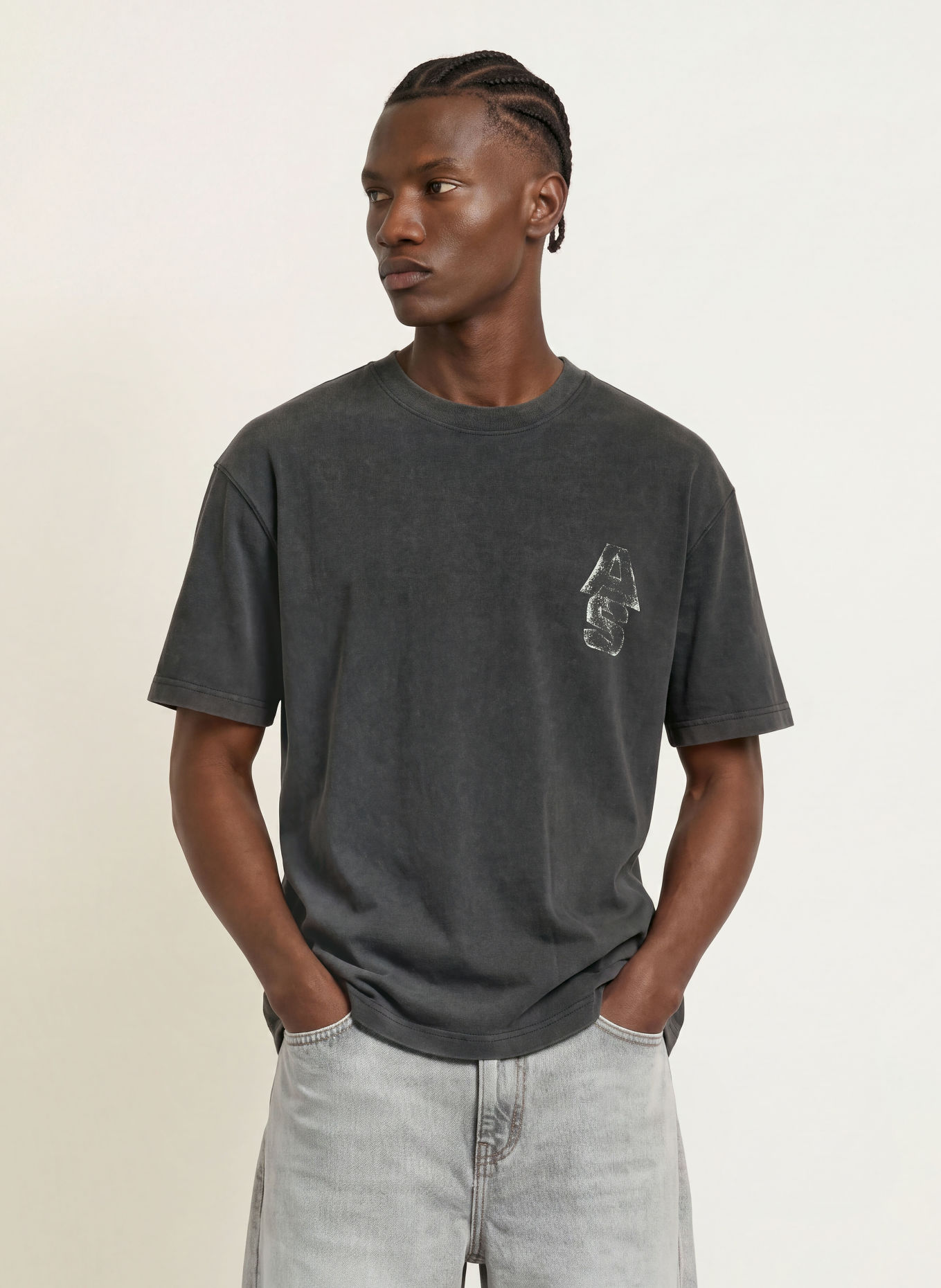 ALLSAINTS T-Shirt ROLLER: SCHWARZ