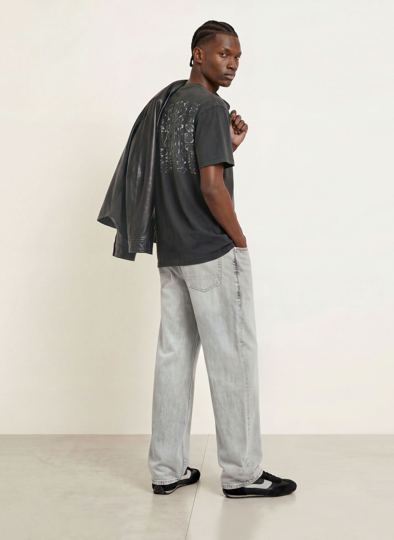 ALLSAINTS T-Shirt ROLLER: SCHWARZ