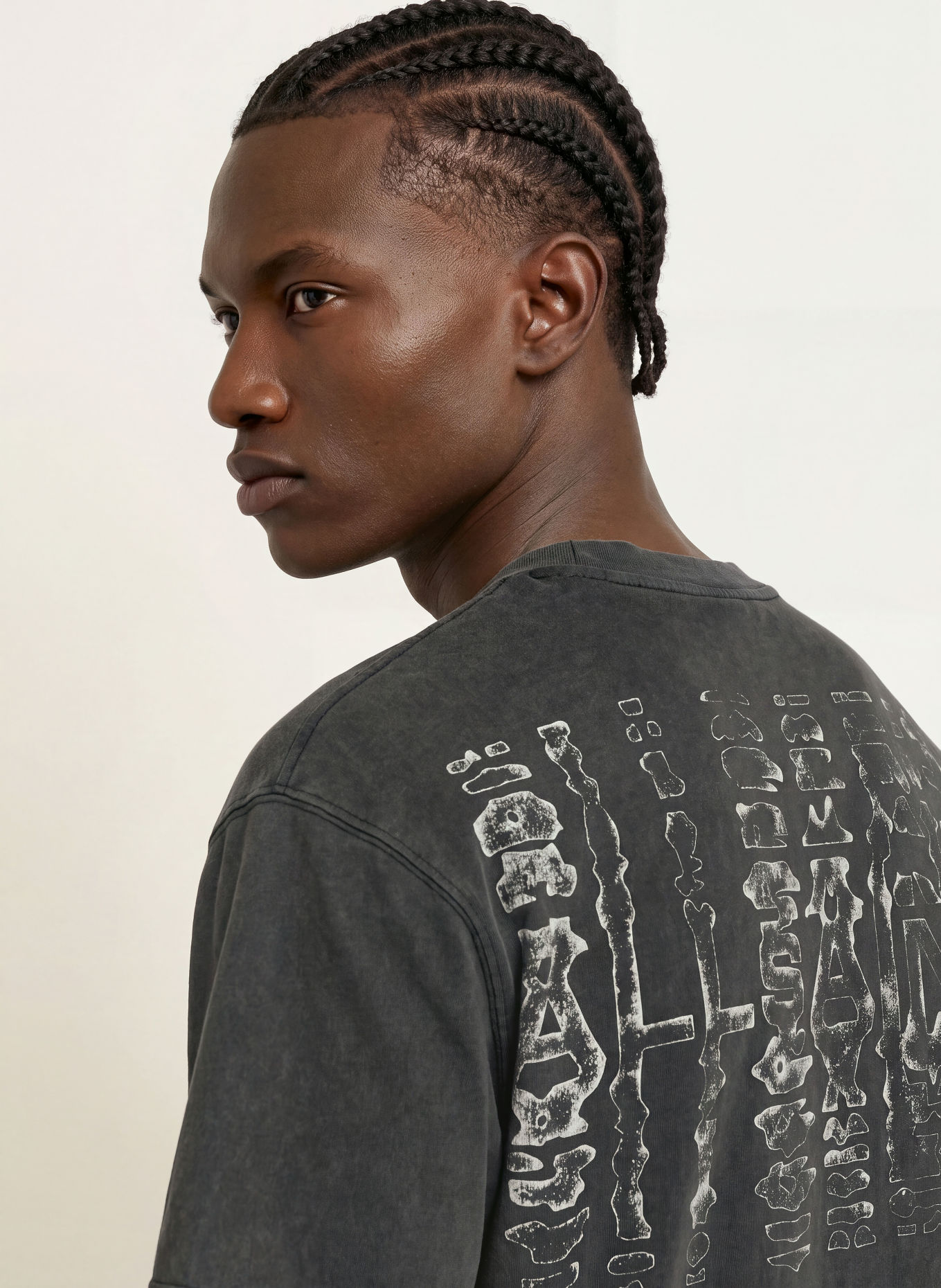 ALLSAINTS T-Shirt ROLLER: SCHWARZ