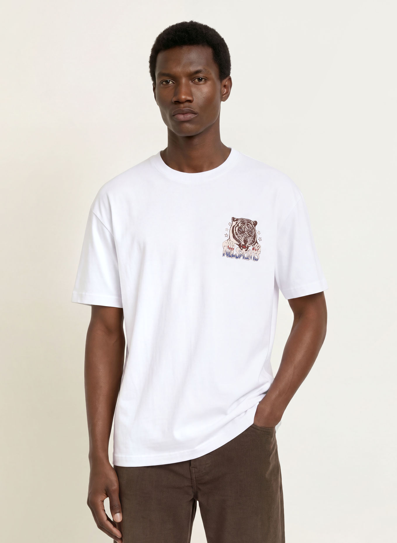 ALLSAINTS T-Shirt TIGRESS: WEISS