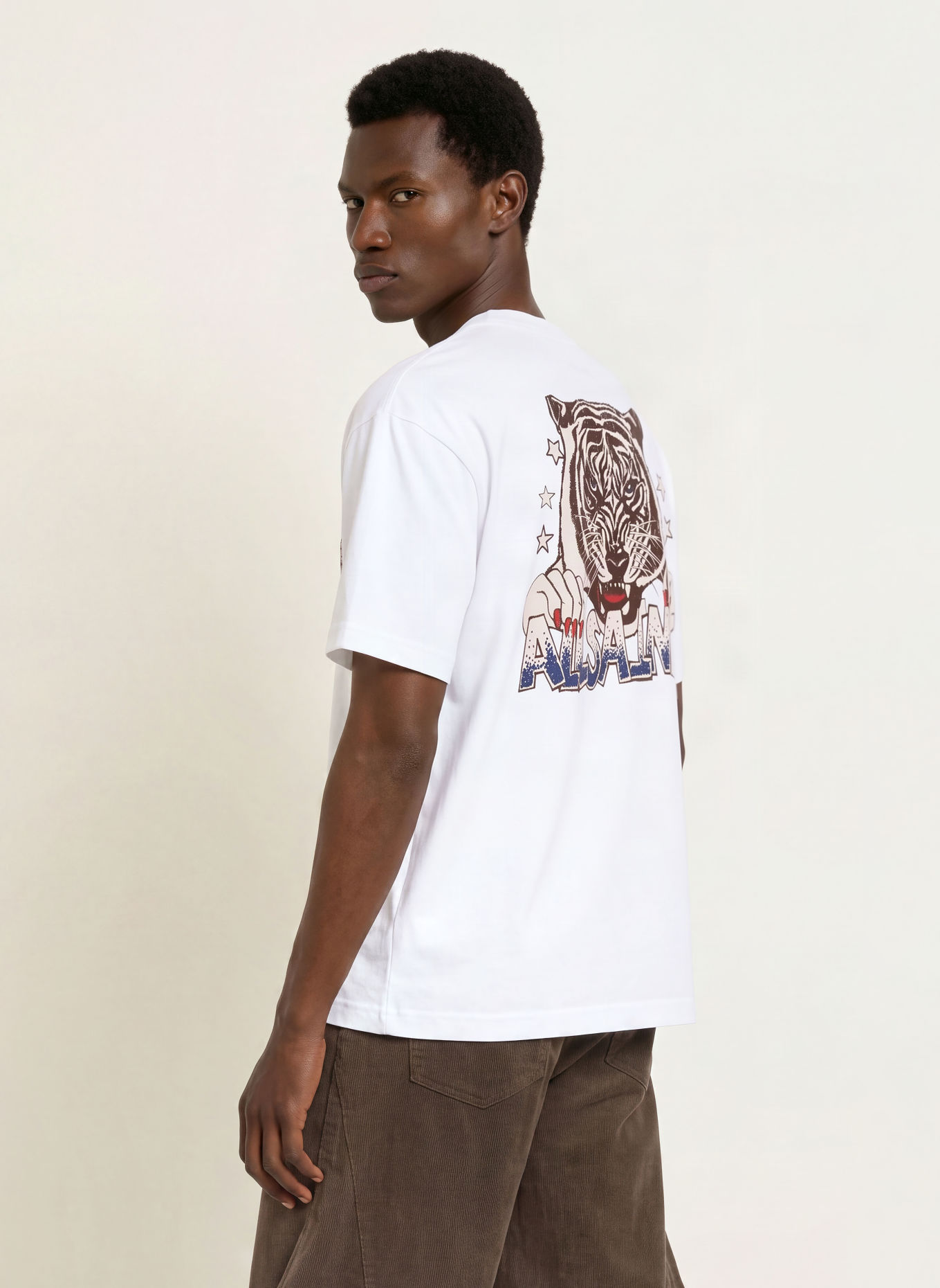 ALLSAINTS T-Shirt TIGRESS: WEISS