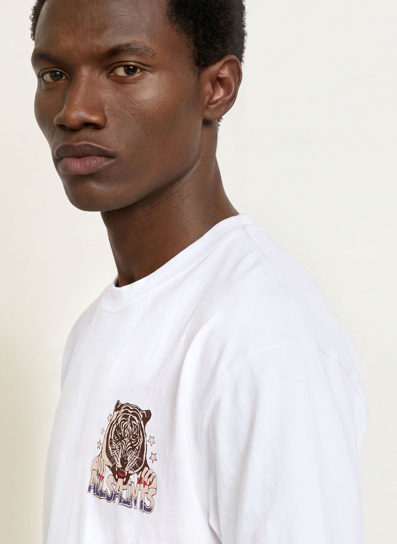 ALLSAINTS T-Shirt TIGRESS: WEISS