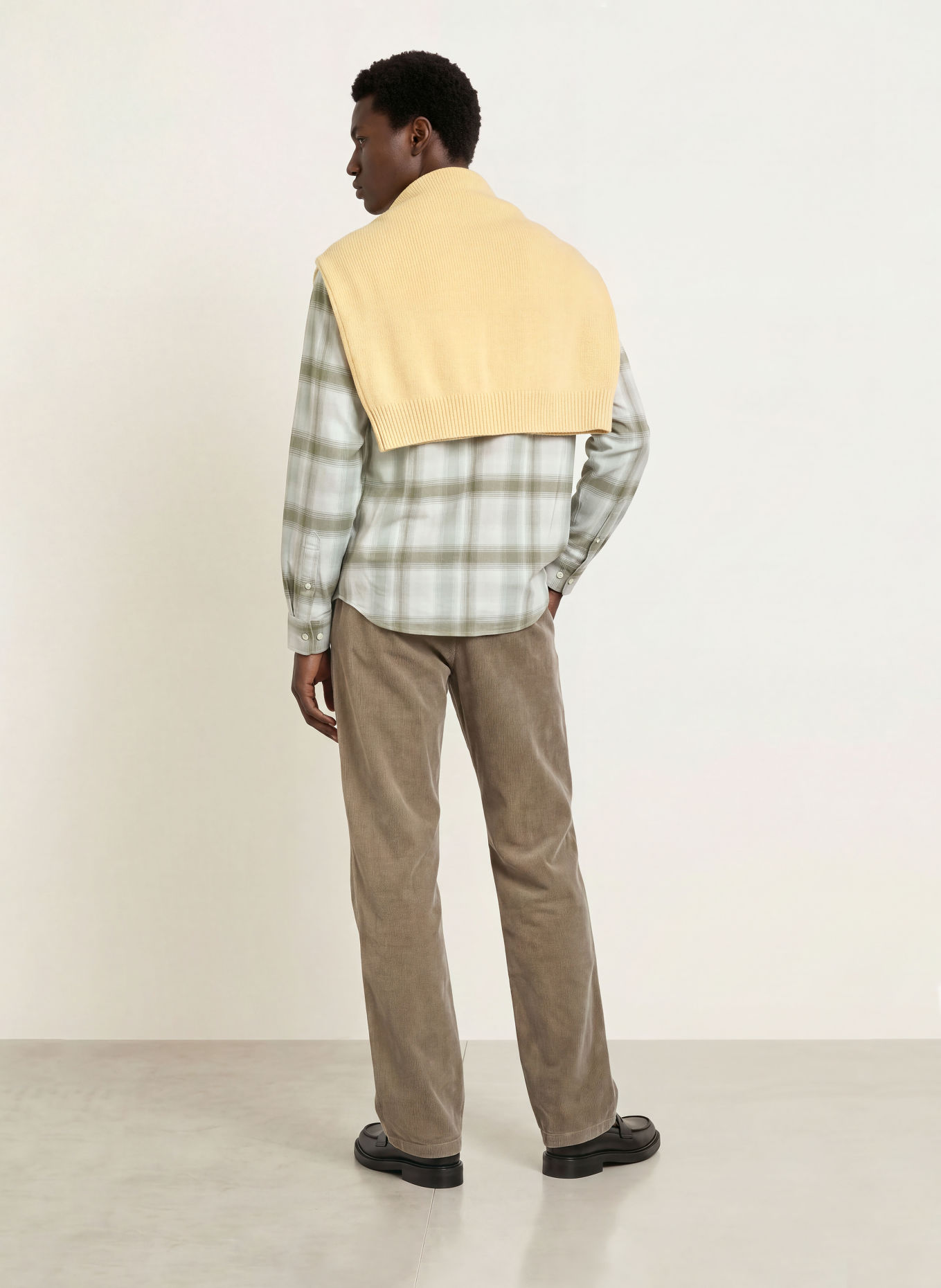 ARKET Cordbroek Wide Fit: BEIGE