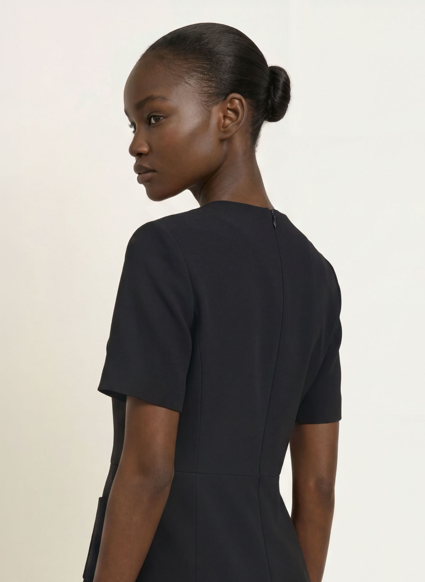 CLAUDIE PIERLOT Kleid im Materialmix: SCHWARZ