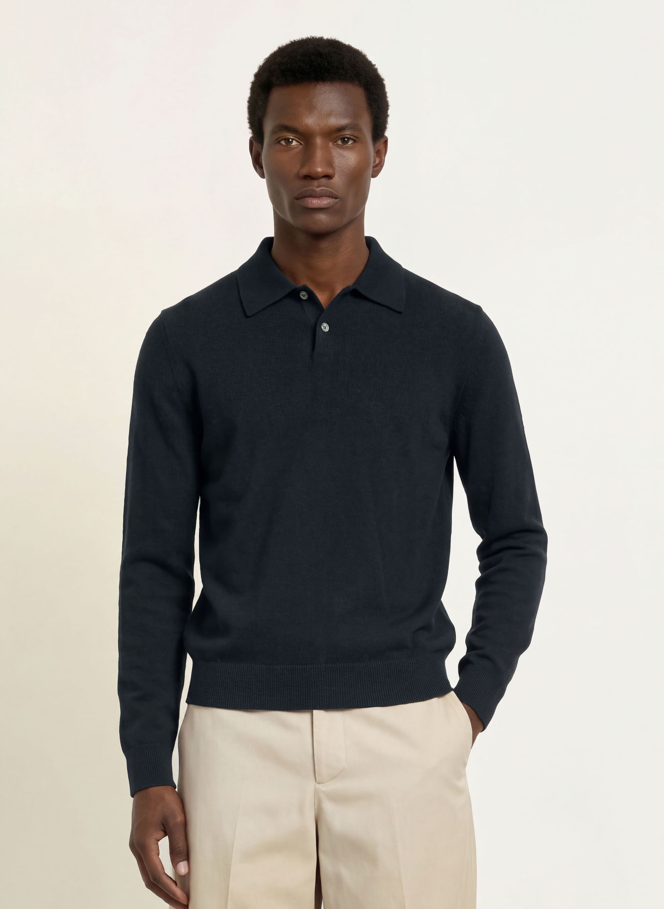 ARKET Kashmir-Pullover: MØRKEBLÅ