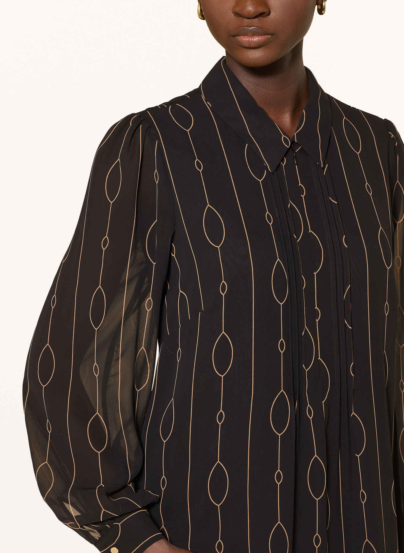 Phase Eight CANDICE Dress: BLACK / LIGHT BROWN