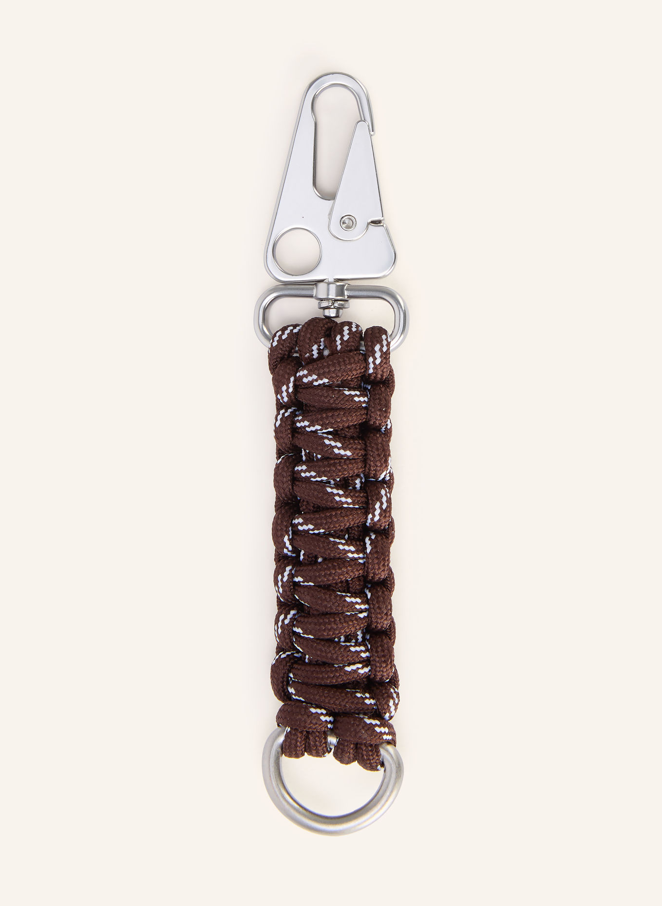 ARKET Key ring: DARK BROWN / SILVER