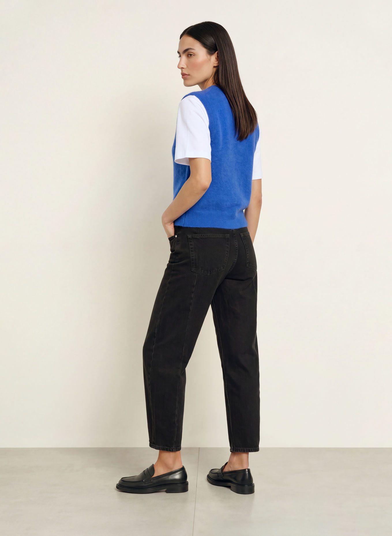 ARKET Alpaca Sweater Vest: BLUE