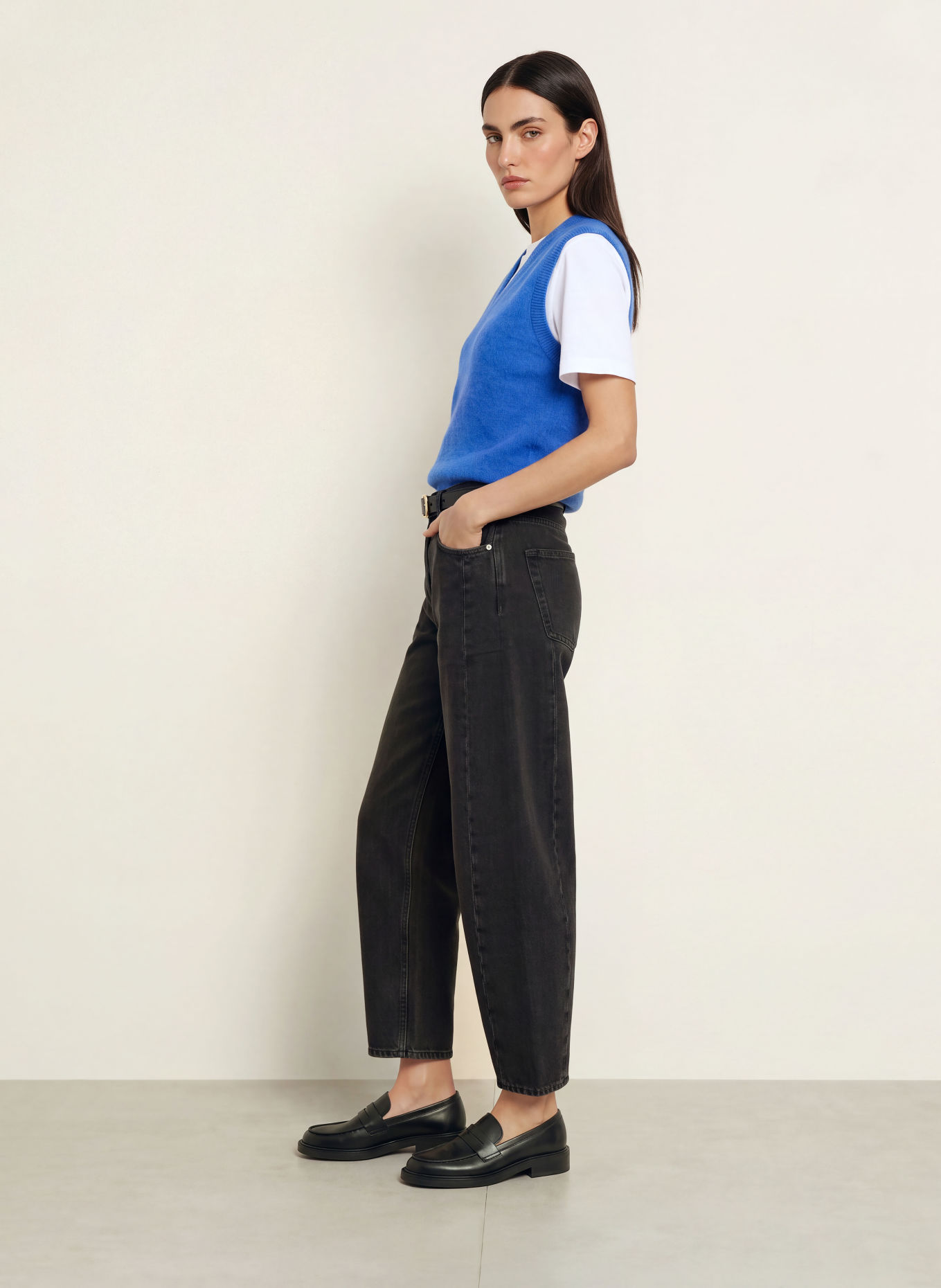 ARKET Alpaca Sweater Vest: BLUE