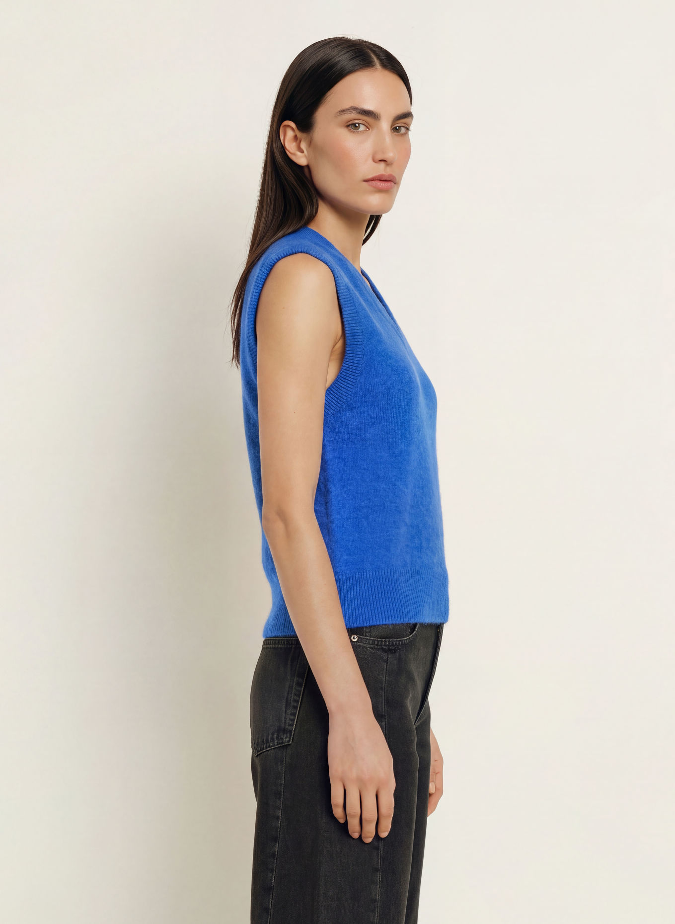 ARKET Alpaca Sweater Vest: BLUE