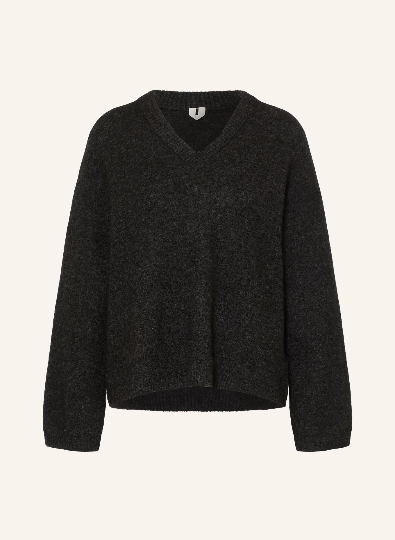 ARKET Pullover mit Alpaka: DUNKELGRAU